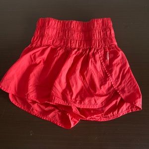 Free People The Way Home Shorts - Cherry Bomb